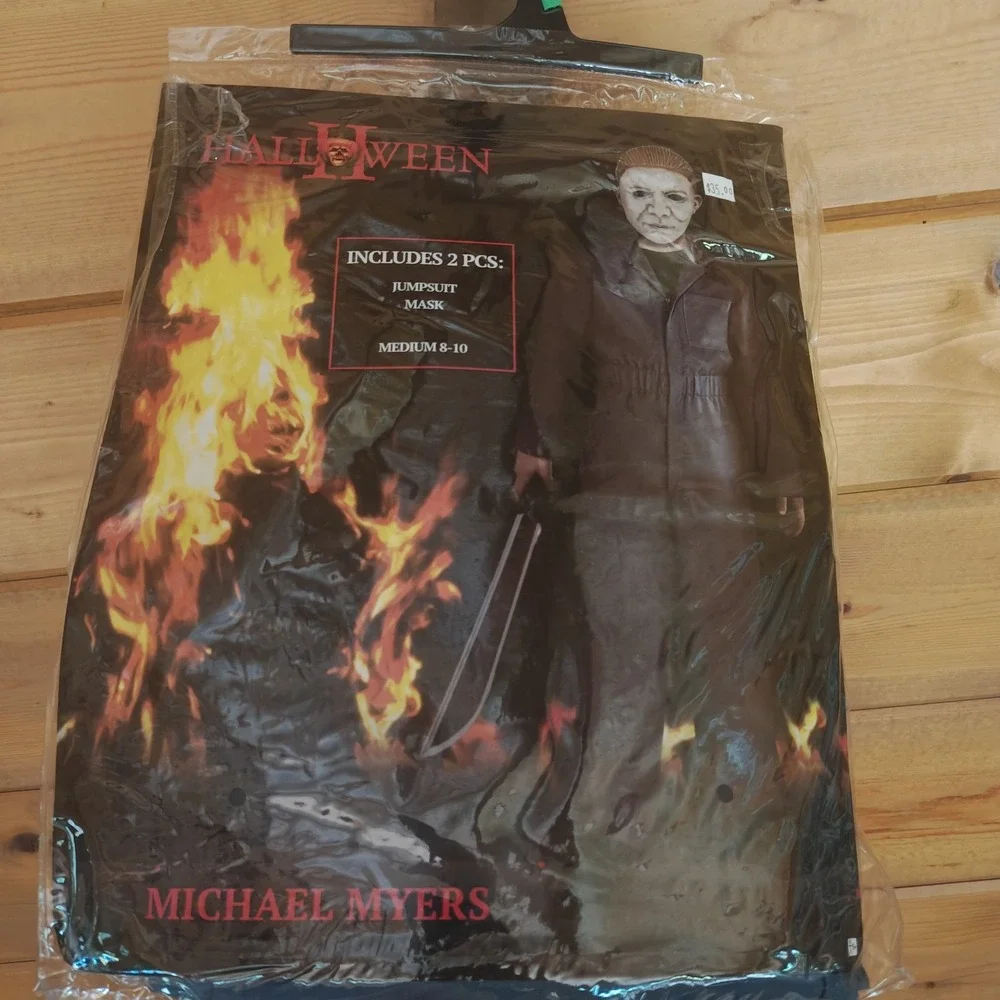 Michael Myers Halloween II Costume Jumpsuit/Mask Youth M 8-10